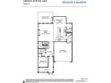 Floorplan shows the main level with kitchen, breakfast area, garage, and porch at 428 Madison Lakeview Dr, Acworth, GA 30102
