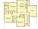 Second-floor layout includes bedrooms, bathrooms, and a study, with an open Gathering room below at 1106 Low Water Nw Xing, Acworth, GA 30101