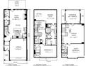Detailed floor plan showcasing the home's layout on all three levels at 1977 American Way # 30, Kennesaw, GA 30144