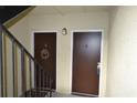 View of condominium hallway with two unit doors at 2398 Lawrenceville Hwy # K, Decatur, GA 30033