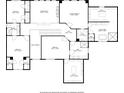 Detailed floor plan showcasing the layout of the home's second floor, including bedrooms and bathrooms at 1798 Braselton Hwy, Lawrenceville, GA 30043