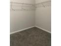 Walk-in closet with gray carpet and built-in shelving at 5253 Rosewood Pl, Fairburn, GA 30213