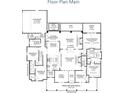 Detailed main floor plan showcasing the layout of rooms, including the kitchen, bedrooms, and living spaces at 3286 Elwin Ragsdale Way, Acworth, GA 30102