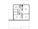 Second story of a floor plan includes terrace bedrooms, terrace bath, bonus/media room and unfinished storage at 1311 Lakeside Overlook, Canton, GA 30114