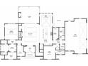 Detailed floor plan of a home showcasing the layout of rooms and spaces at 133 Laurel Brook Ln, Canton, GA 30115