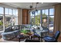 Stylish living room featuring a unique curved sofa, cozy seating, and natural light at 675 Drewry Ne St # 201, Atlanta, GA 30306