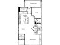 Layout of the home's first floor features a kitchen, dining room, study, Gathering room and elevator at 2315 Park Walke Dr, Alpharetta, GA 30009