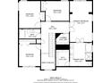 Detailed floor plan shows the layout of the second floor with bedrooms, bathrooms, and laundry area at 6498 Stonelake Sw Pl, Atlanta, GA 30331