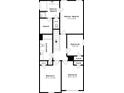 Upstairs layout featuring the bedrooms and bathrooms at 6462 Splitpine Ct, Atlanta, GA 30349
