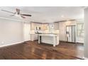 Modern kitchen featuring an island, stainless steel appliances, and ample counter space at 2695 Terratim Ln, Decatur, GA 30034