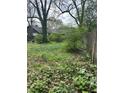 View of an unkempt and overgrown backyard with a weathered fence at 1771 Hosea L Williams Se Dr, Atlanta, GA 30317