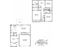 Detailed floor plan showcasing the layout of the first and second floors at 204 Oak View Ln, Dallas, GA 30157