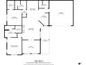 Detailed floor plan showcasing layout of bedrooms, bathrooms, living areas, and garage at 1404 Haven Cir, Douglasville, GA 30135