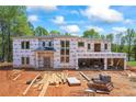 New modern home under construction with visible framing and wrap, set on a large lot at 4238 Hamilton Mill Rd, Buford, GA 30519