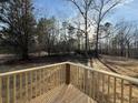 View from new wood deck overlooking backyard at 155 Emily Dr, Whitesburg, GA 30185
