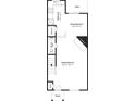 First floor floor plan with kitchen, dining room, and Gathering room dimensions at 745 Crestwell Sw Cir, Atlanta, GA 30331