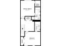 Second floor floor plan with Primary bedroom, bathroom, and bedroom dimensions at 745 Crestwell Sw Cir, Atlanta, GA 30331