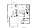 Detailed two-story floor plan showcasing the layout of the home including the primary suite and great room at 329 White Tail Rd, Stockbridge, GA 30253