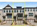 Charming townhome featuring a modern facade, garage, and inviting entry steps at 2353 Medlock Ln, Decatur, GA 30033