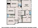 Second floor plan featuring bedrooms, including a Primary suite with walk-in closet and ensuite bath at 910 Melody Ct, Buford, GA 30518