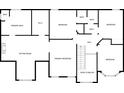 Detailed floorplan of the upstairs layout, including primary and secondary bedrooms and bathrooms at 577 Alexander Farms Sw Vw, Marietta, GA 30064