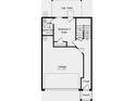 Floorplan features a bedroom suite, bath, foyer and garage on the lower level at 1741 Lansmere Sw St, Marietta, GA 30008