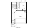 Layout of the lower level featuring a bedroom suite, bathroom, garage, foyer, and porch at 1741 Lansmere Sw St, Marietta, GA 30008