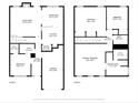 Detailed floor plan showcasing the layout of both floors, including room dimensions and placement at 4607 Ravenwood Loop, Union City, GA 30291