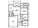 Detailed floor plan showcasing the layout with a spacious great room, kitchen, three bedrooms, and a Primary suite at Tbd Pleasant Grove Rd, Rockmart, GA 30153