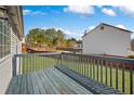 View from the back deck overlooking the fenced-in backyard at 6279 Nellie Se Br, Mableton, GA 30126