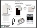 Kitchen design presentation including cabinetry, counter tops, appliances, backsplash and fixtures at 002 White St # 2, Marietta, GA 30060
