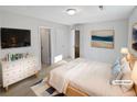 Serene main bedroom with neutral tones and a large bed with calming decor at 3103 Mote Rd, Covington, GA 30016