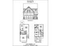 Hailey model home floor plan with two stories, a patio, a two-car garage, and a Primary suite at 3017 Abelia Dr, Buford, GA 30519