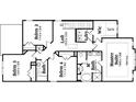Second floor plan of a house showing the loft and four bedrooms at 4315 Easter Lily Ave, Buford, GA 30519