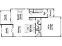 First floor plan of a house showing the kitchen, Gathering room, study, and garage at 4315 Easter Lily Ave, Buford, GA 30519