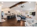 Inviting open-concept with a modern kitchen, dining area, and a living space with high ceilings and plenty of natural light at 1888 Colt Dr, Atlanta, GA 30341