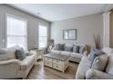 Comfortable living room with neutral colors, plush seating, and natural light at 495 Stambridge Ct, Johns Creek, GA 30005