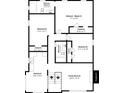 Upstairs floorplan featuring the bedrooms, Primary bath, and kitchen layout at 6404 Eastbriar Dr, Lithonia, GA 30058