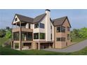 View of home with garage, porch, brick, siding, and steps going up to the porch at 1338 Wayne Ne Ave, Atlanta, GA 30306