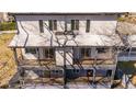 Rear exterior featuring balconies, modern architecture, multi-level decks, and contemporary design at 145 Hutchinson Ne St, Atlanta, GA 30307
