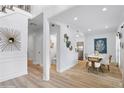 Open-concept dining space with stylish decor and modern finishes in a bright setting at 5273 Glenridge Dr # 5273, Sandy Springs, GA 30342