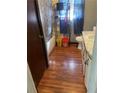 Small bathroom featuring a shower-tub combination and a single sink vanity at 420 Lee Dr, Acworth, GA 30102