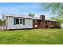 This property has a well maintained lawn, a back door, and a brick chimney at 3894 Summit Dr, Douglasville, GA 30135