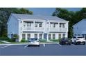 Exterior view of townhouse with balcony and ample parking spaces available to the resident at 4856 Allatoona Gtwy # 8, Acworth, GA 30101
