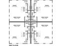 First floor plan showcasing the layout of the living room, dining area, kitchen, and foyer at 4856 Allatoona Gtwy # 8, Acworth, GA 30101