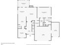 Detailed floor plan showcasing the layout with the kitchen, living spaces, and bedrooms at 4450 Heatherwood Sw Dr, Atlanta, GA 30331