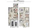 The Dylan floor plan featuring an open concept kitchen, dining and living room with 3 bedrooms on the upper level at 960 Elwood St, Dacula, GA 30019