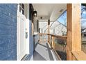 View of covered porch with ornate railings and fresh paint at 1889 Cannon St, Decatur, GA 30032