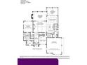 First floor plan featuring the kitchen, living, dining and Gathering room areas at 7414 Big Creek Dr, Douglasville, GA 30135