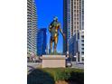 Beautiful bronze statue that stands tall in the community at 260 18Th Nw St # 10302, Atlanta, GA 30363